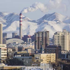 A landscape of Urumqi.